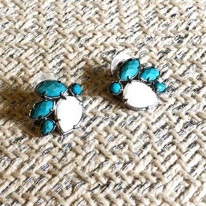 Kendra Scott Turquoise and Mother of Pearl Studs